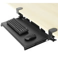 thumbnail image 1 of VIVO Black Small Clamp-on Computer Keyboard and Mouse Under Desk Slider Tray, 1 of 6