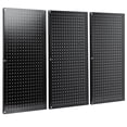 thumbnail image 1 of VIVO Black Steel Wall Mounted 48" x 32" Pegboard (3 Panel System), 1 of 8
