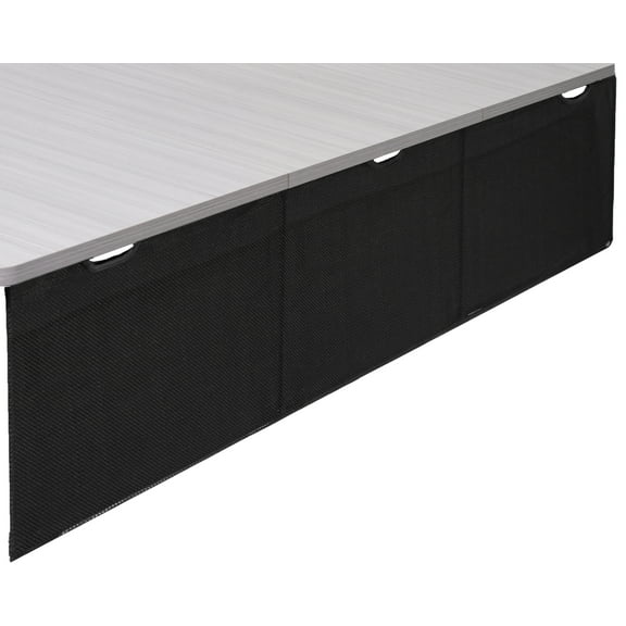 VIVO Black Under Desk Privacy & Cable Management Sleeve Panel 71" Kit