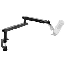 VIVO Clamp-on Low Profile Height Adjustable Heavy Duty Microphone Desk Mount