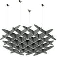thumbnail image 1 of VIVO Dark Gray Acoustic Ceiling Waffle Panel, 1 of 8