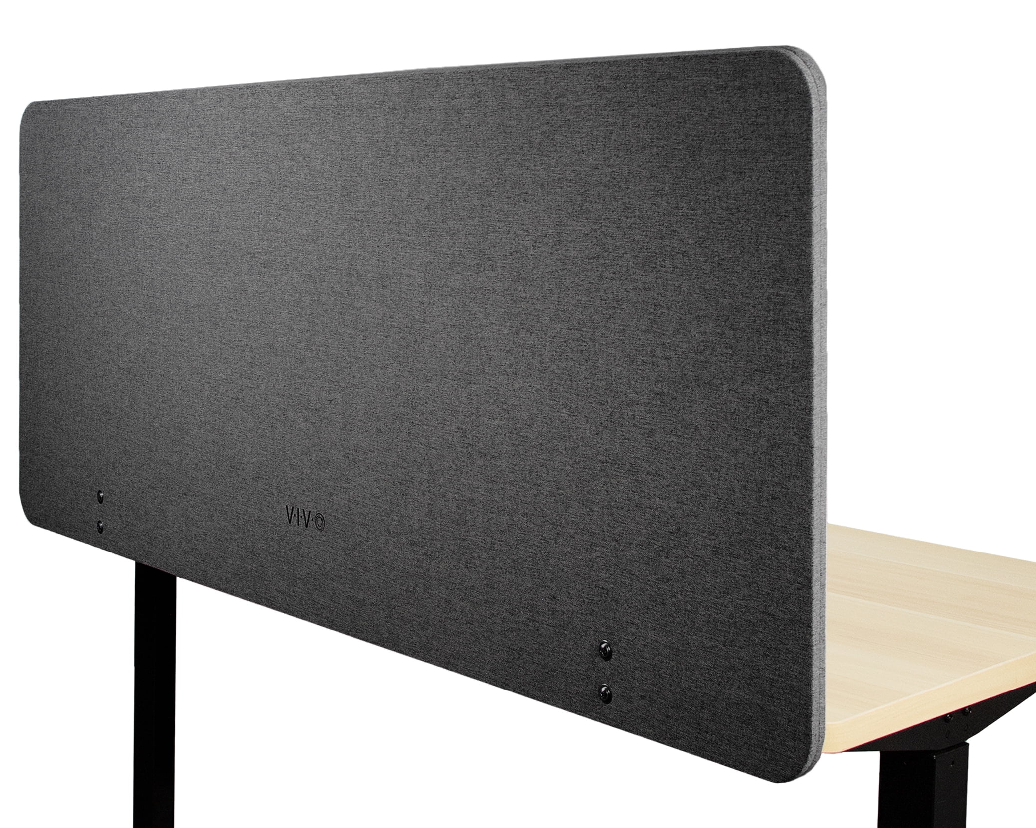 Dark Gray 60" x 24" Acoustic Desktop Privacy Panel