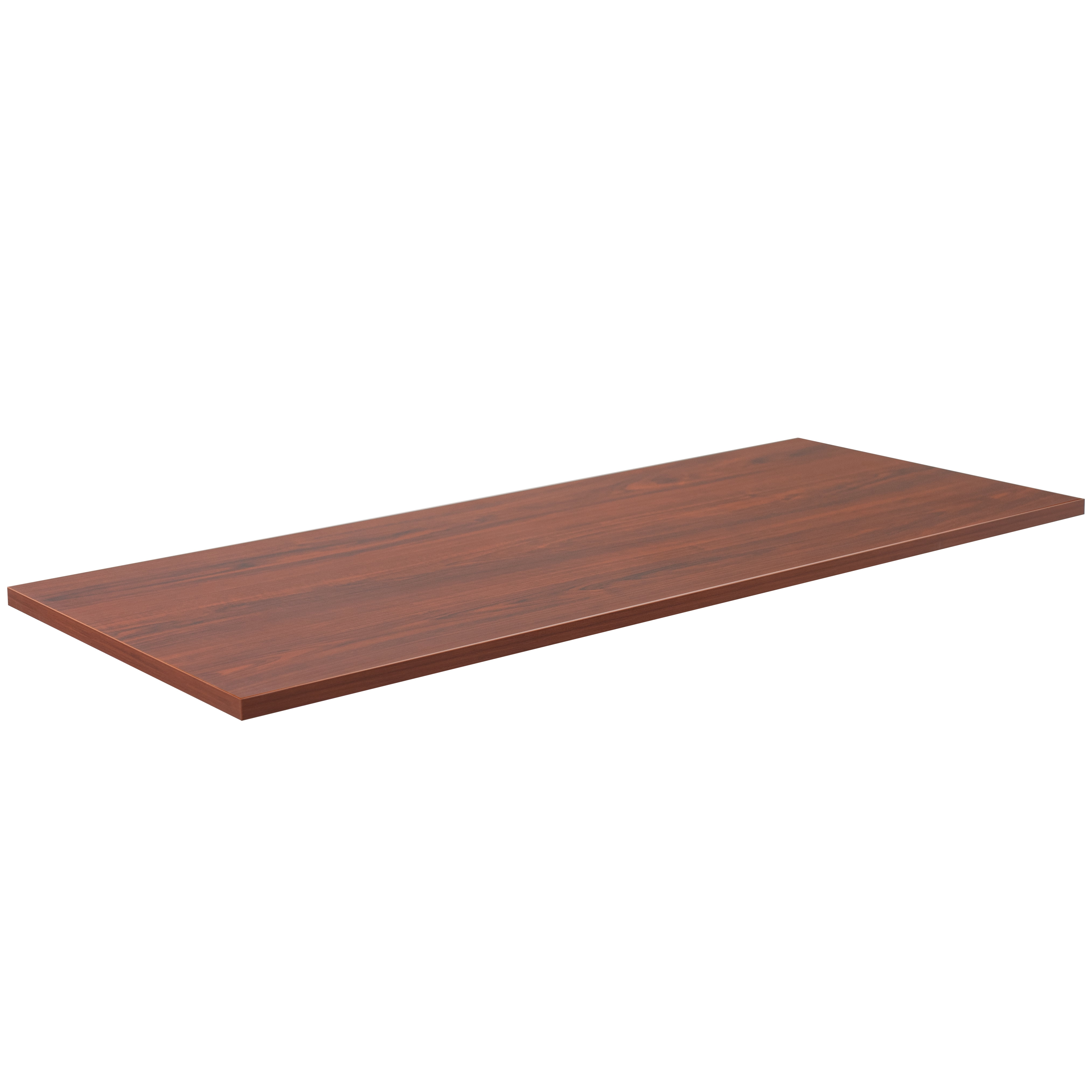 VIVO Dark Walnut 55" x 24" Square Corner Table Top for Standing Desk
