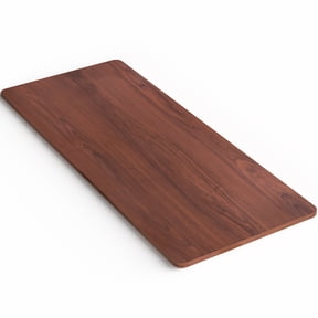 VIVO Dark Walnut 71 x 30 inch Universal Solid Top for Sit Stand Desk Frames