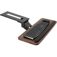 thumbnail image 1 of VIVO Adjustable Computer Keyboard and Mouse Platform Tray, Ergonomic Under Table Desk Mount Drawer Underdesk Shelf, Dark Wood Top, Black Frame, MOUNT-KB03D, 1 of 10