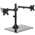 thumbnail image 1 of VIVO Dual Computer Monitor Mount with Glass Base for 2 Ultrawides up to 38", 1 of 6