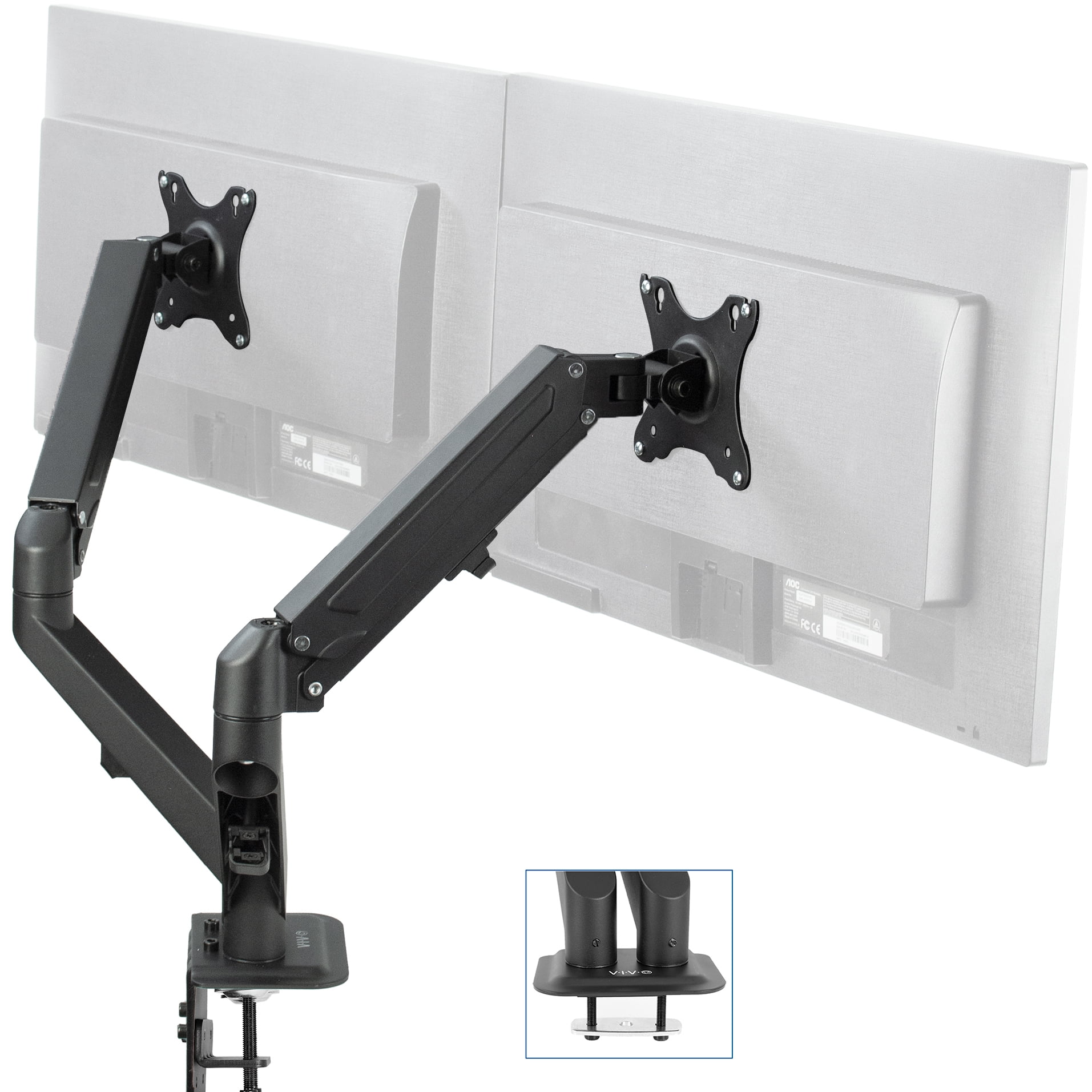 Dual Ultrawide Monitor Desk Mount for Monitors 39 inch - MOUNTUP