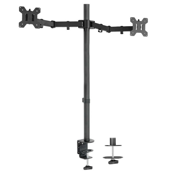 VIVO Dual Monitor Desk Mount Extra Tall Adjustable Stand for up to 27" Screens