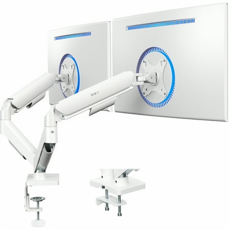 VIVO Dual Monitor Mechanical Spring Desk Mount Fits Computer Screens up to 32"