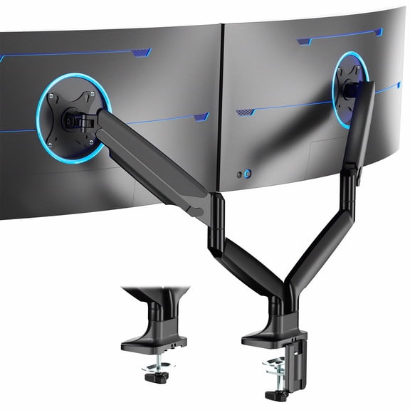 VIVO Dual Ultrawide 40" Computer Monitor Desk Mount with Pneumatic Spring Arms