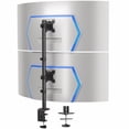 thumbnail image 1 of VIVO Dual Ultrawide Monitor Desk Mount, Adjustable Stand for 2 Screens up to 45", 1 of 8