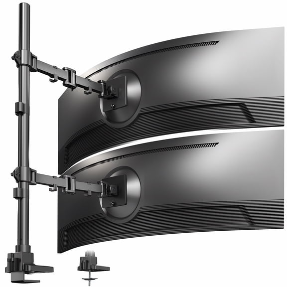 VIVO Dual Ultrawide Monitor Extra Tall Desk Mount for Computer Screens to 49"