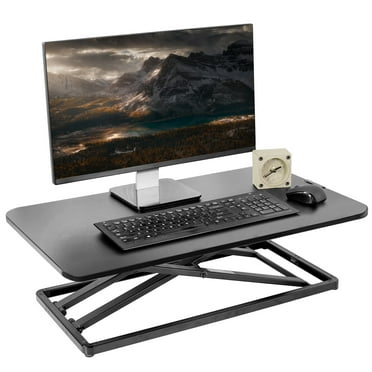 VIVO Economy Height Adjustable 29" Standing Desk Sit Stand Desktop Monitor Riser