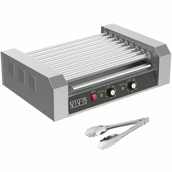 VIVO Electric 24 Hot Dog & Nine (9) Roller Grill Cooker Machine