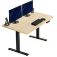 thumbnail image 1 of VIVO Electric 43” x 24” Stand Up Desk | Light Wood Table Top, Black Frame, 1 of 8