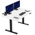 thumbnail image 1 of VIVO Electric 43” x 24” Stand Up Desk | White Table Top, Black Frame, 1 of 8