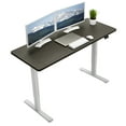 thumbnail image 1 of VIVO Electric 60” x 24” Stand Up Desk | Espresso Table Top, White Frame, 1 of 6