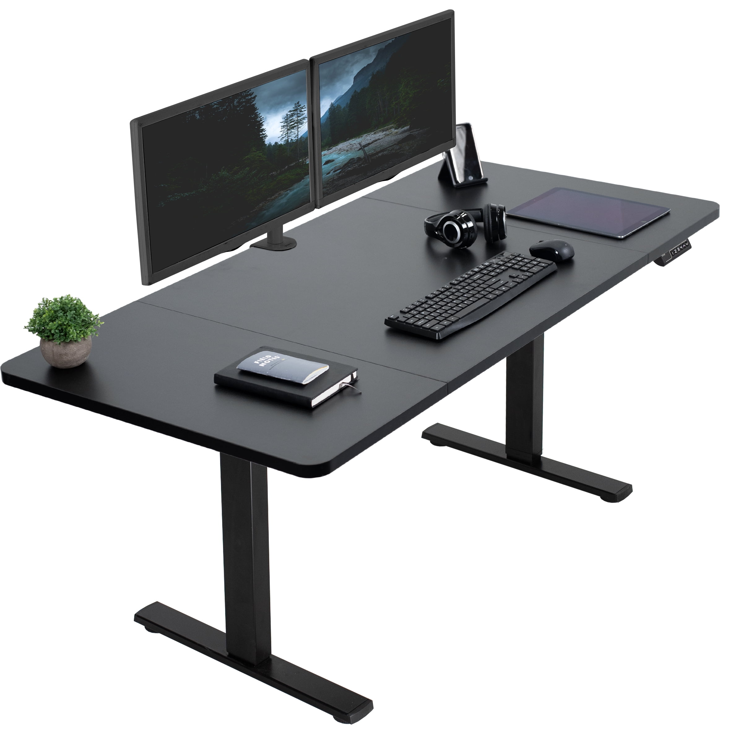 VIVO Electric Height Adjustable 60” x 30” Stand Up Desk with Power Legs ...