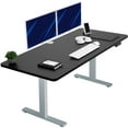 thumbnail image 1 of VIVO Electric 60” x 30” Stand Up Desk Workstation, Black Table Top, Gray Frame, 1 of 8