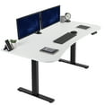 thumbnail image 1 of VIVO Electric 63” x 32” Stand Up Desk, White Table Top, Black Frame, 1 of 8