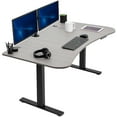 thumbnail image 1 of VIVO Electric 63” x 32” Standup Desk, Dark Gray Table Top, Black Frame, 1 of 7