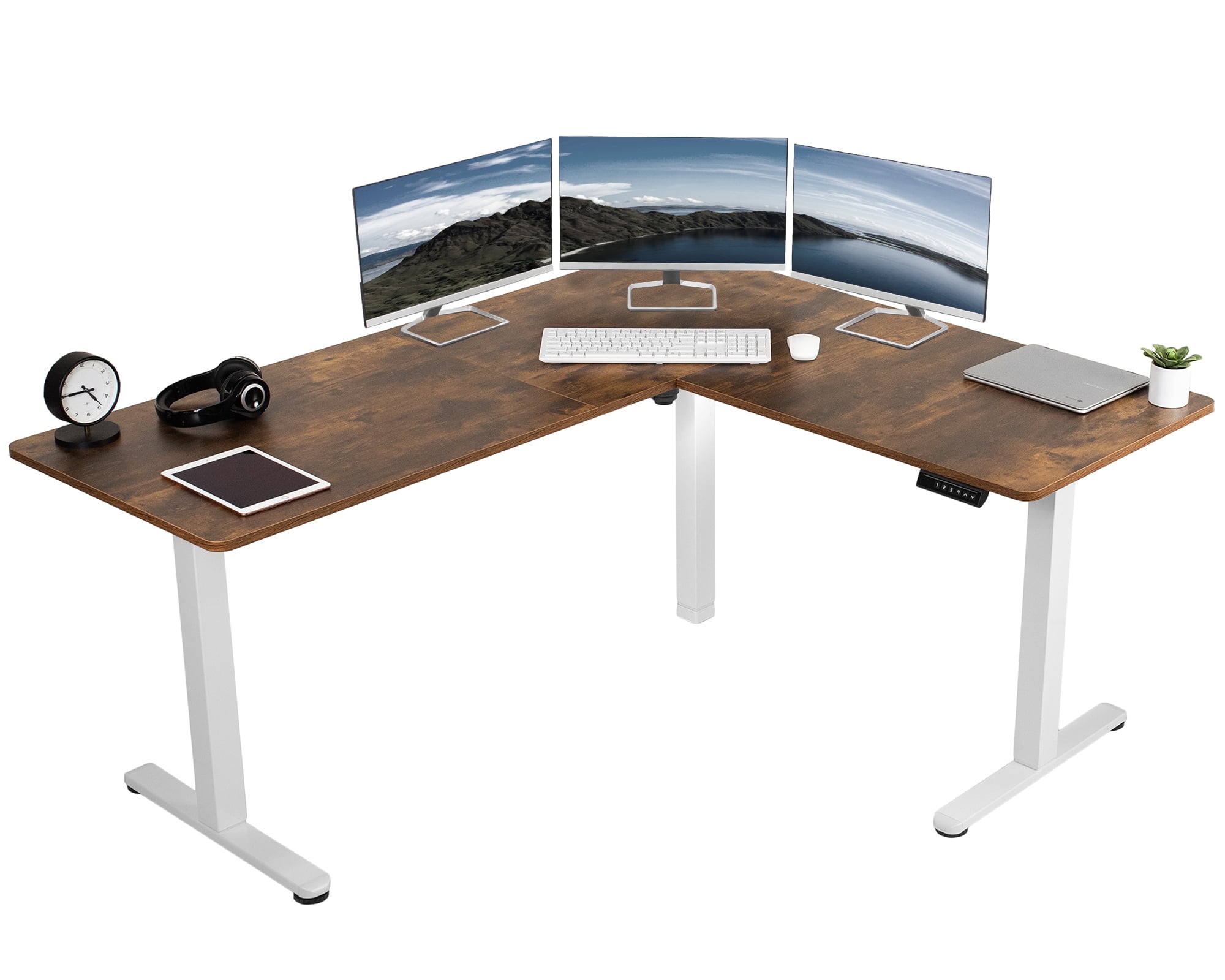 Transmit 55 Wall Mount Corner Wood Office Desk - Las Vegas