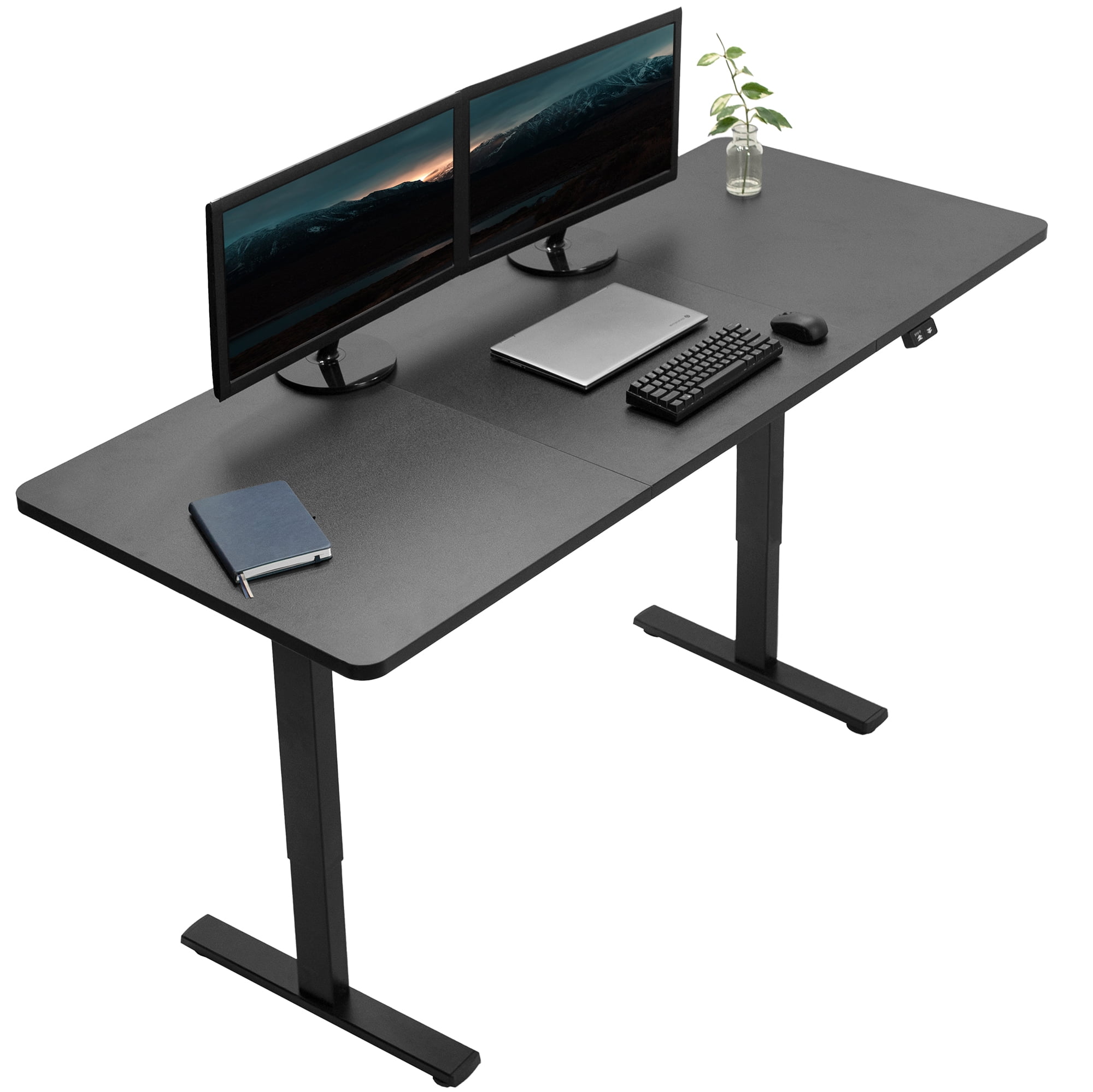 Elevate 71" Black Electric Height-Adjustable Standing Desk