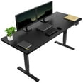thumbnail image 1 of VIVO Electric 71” x 30” Stand Up Desk Workstation, Black Table Top, Black Frame, 1 of 6