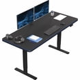 thumbnail image 1 of VIVO Electric 71” x 30” Stand Up Desk with RGB, Black Table Top, Black Frame, 1 of 9
