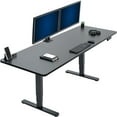 thumbnail image 1 of VIVO Electric 83” x 30” Stand Up Desk Workstation, Black Table Top, Black Frame, 1 of 8