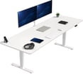 thumbnail image 1 of VIVO Electric 83” x 30” Stand Up Desk Workstation, White Table Top, White Frame, 1 of 8
