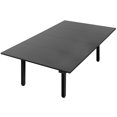 thumbnail image 1 of VIVO Electric 95” x 55” Square Corner Desk, Black Table Tops, Black Frame, 1 of 8