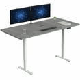 thumbnail image 1 of VIVO Electric Dual Motor 71” x 36” Standing Desk, Dark Gray Top, White Frame, 1 of 8