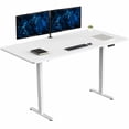 thumbnail image 1 of VIVO Electric Dual Motor 71” x 36” Standing Desk, White Top, White Frame, 1 of 8