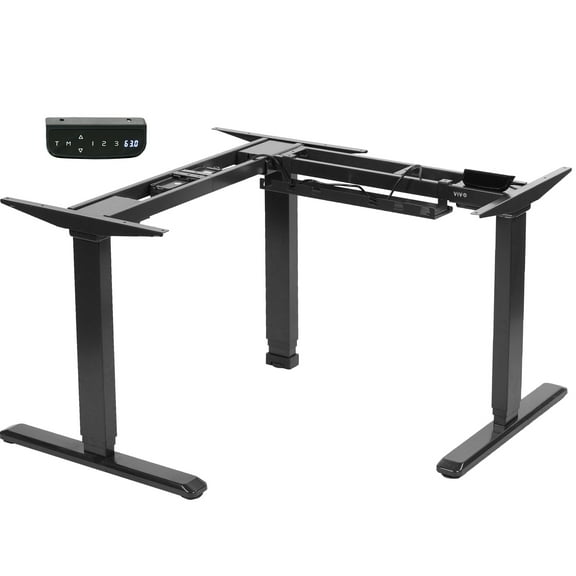VIVO Electric Sit Standing Corner Height Desk L Frame Motor Ergonomic Adjustable