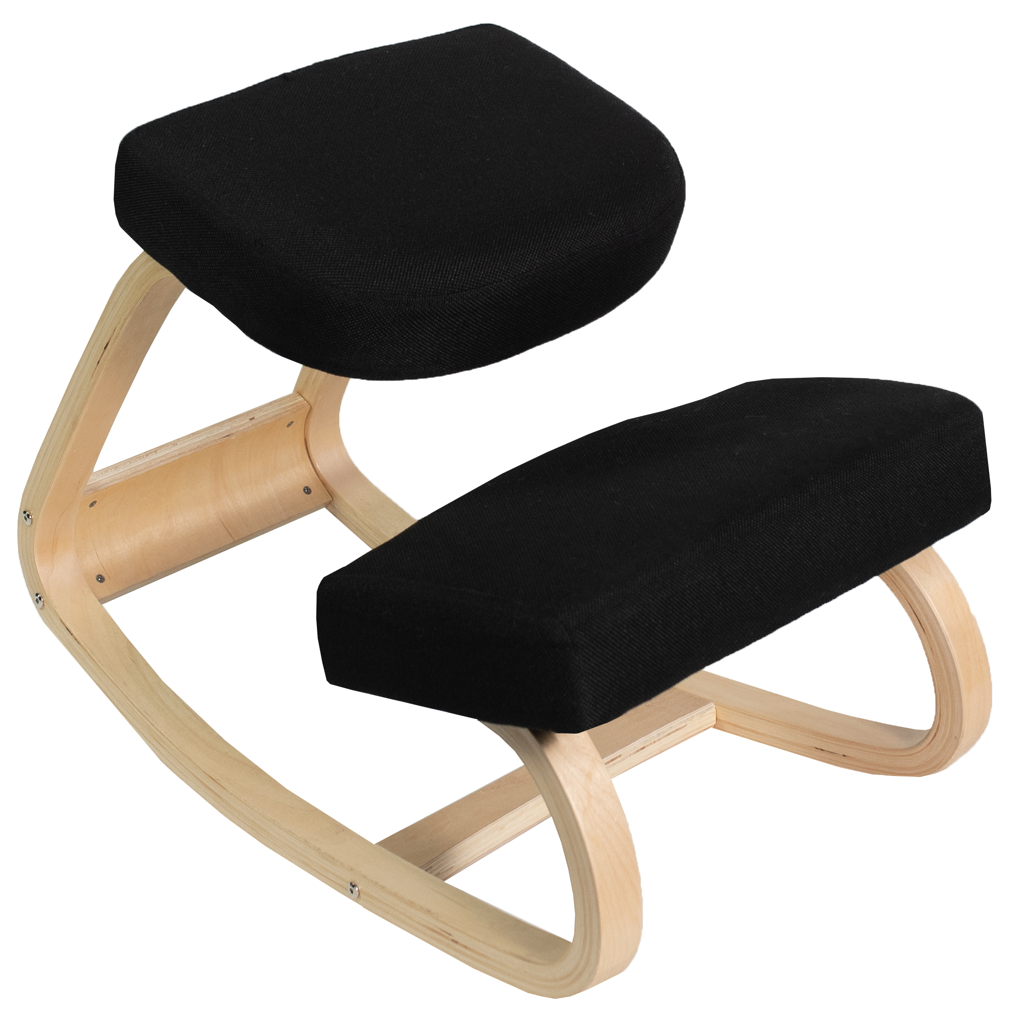 1 Pc of Ergonomic Kneeling Chair Office Home Stool Rocking Chair Knee Stool Body Shaping Oak