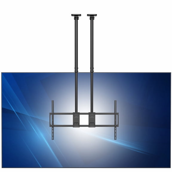 VIVO Extending Large Ceiling TV Mount, 60 to 120 inch Screens, Dual 5.5ft Poles