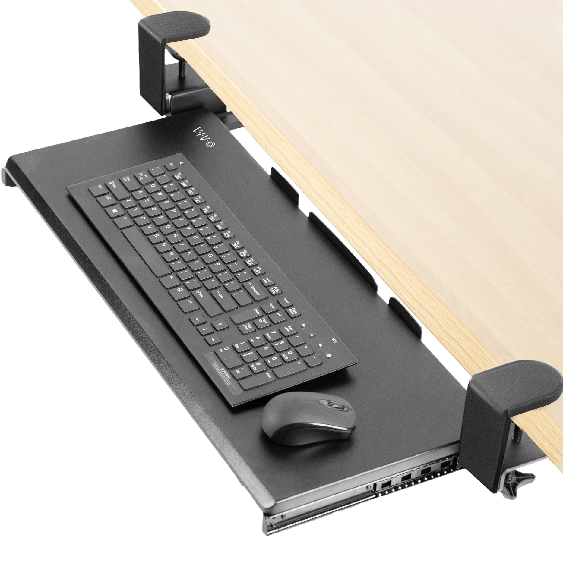 VIVO Extra Sturdy Clampon Computer Keyboard and Mouse Under Desk