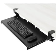 VIVO Extra Sturdy Clamp-on Computer Keyboard and Mouse Under Desk Slider Tray