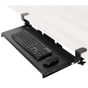 VIVO Extra Sturdy Clamp-on Computer Keyboard and Mouse Under Desk Slider Tray