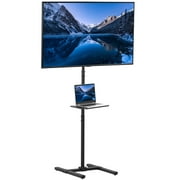 VIVO Extra Tall TV Floor Stand for 13" to 50" Screens, Adjustable Mount w/ Shelf