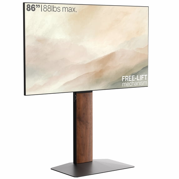 VIVO Free-Lift TV Stand with Super-Sized Base, Fits 55" to 86" Screens