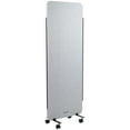 thumbnail image 1 of VIVO Gray 24 x 66 inch Mobile Privacy Panel Office Partition on Wheels, 1 of 8