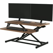 VIVO Height Adjustable 32 Standing Desk Monitor Riser, Sit Stand Tabletop