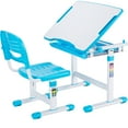 thumbnail image 1 of VIVO Height Adjustable Childrens Desk & Chair Kids Interactive Work Station Blue, 1 of 9