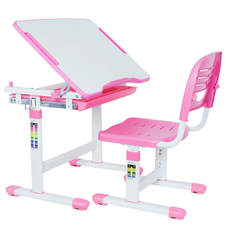 VIVO Height Adjustable Childrens Desk & Chair Kids Interactive