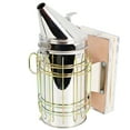 thumbnail image 1 of Large Bee Hive Smoker Stainless Steel w/ Heat Shield Guard Beekeeping Equipment, 1 of 7