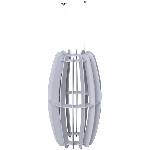 VIVO Light Gray Large Acoustic Ceiling Oval Sound Absorber