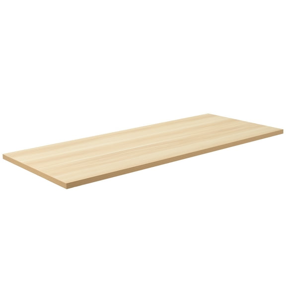 VIVO Light Wood 55" x 24" Square Corner Table Top for Standing Desk Frames