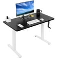 thumbnail image 1 of VIVO Manual 43” x 24” Stand Up Desk | Black Table Top, White Frame, 1 of 8